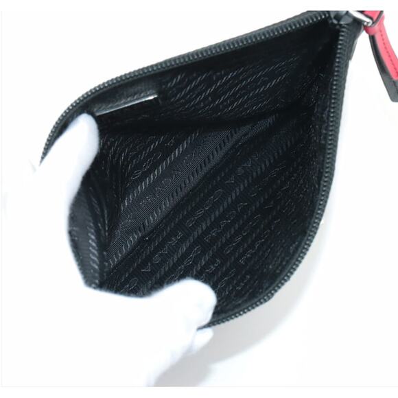 Prada Tessuto Small Zip Pouch | Black Re-Nylon | Cosmetic Bag | Excellent - Picture 3 of 4